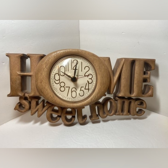 Vintage 1970s Burnwood Home Sweet Home Clock - Picture 5 of 10